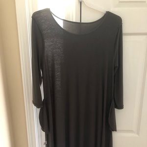 Gray swing dress. NWOT. Zenana Premium brand.